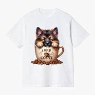 I Need Coffee German Shepherd T Shirt