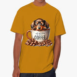 I Need Coffee Dachshund T Shirt