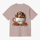 I Need Coffee Dachshund T Shirt