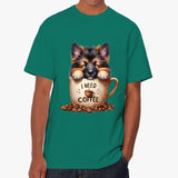 I Need Coffee German Shepherd T Shirt