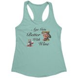 Age Gets Better With Wine Racerback Tank