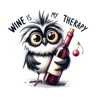 Wine Is My Therapy Card