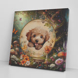 Butter Poodle Canvas