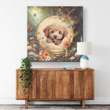 Butter Poodle Canvas