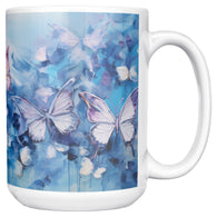 Butterflies Pink Pastel 15oz Mug