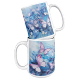 Butterflies Pink Pastel 15oz Mug