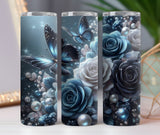 Butterfly Blue 20oz Tumbler