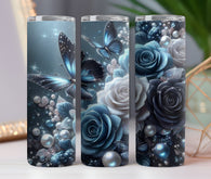 Butterfly Blue 20oz Tumbler