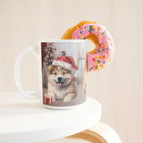 Christmas Akita 15oz Mug