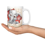 Christmas Elephant 15oz Mug