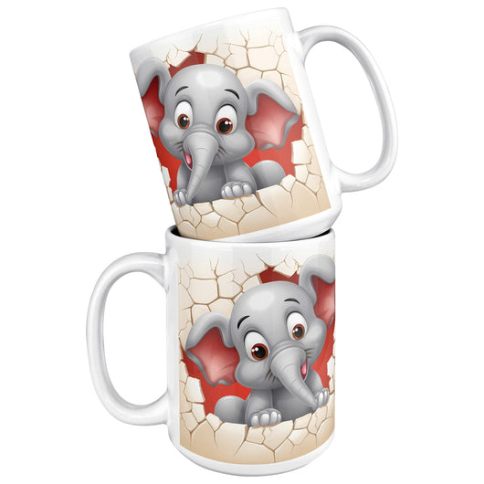 Christmas Elephant 15oz Mug