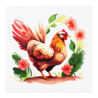 Country Chicken 12x12 Poster