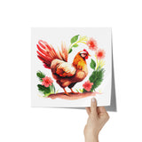 Country Chicken 12x12 Poster