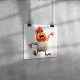 Crazy Chick 2 12x12 Poster