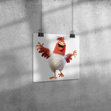 Crazy Chick 3 12x12 Poster