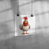 Crazy Chick 4 12x12 Poster