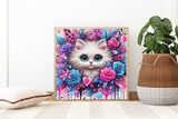 Cute Dripping Cat 12x12 Poster