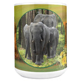 Elephant Family Mug