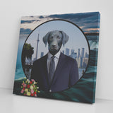 Frankie Labrador Retriever Square Canvas