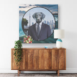 Frankie Labrador Retriever Square Canvas