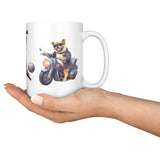 French Bulldog Motorcycle 15oz Mug