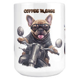 French Bulldog Motorcycle 15oz Mug