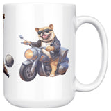 French Bulldog Motorcycle 15oz Mug