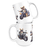 French Bulldog Motorcycle 15oz Mug