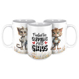 Fueled by Caffeine Cat Mug