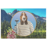 Henry Hound Rectangle Canvas