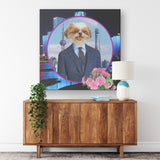 Jax Shih Tzu Square Canvas