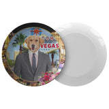 Johnny Golden Retriever Plate