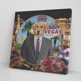 Johnny Golden Retriever Canvas