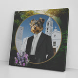 Kobe Yorkshire Terrier Square Canvas