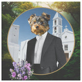 Kobe Yorkshire Terrier Square Canvas