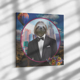 Logan Sloth Square Canvas