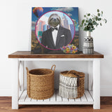 Logan Sloth Square Canvas