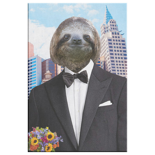 Logan Sloth Canvas - The Green Gypsie