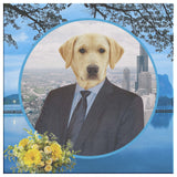 Louie Labrador Retriever Square Canvas