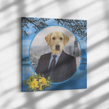 Louie Labrador Retriever Square Canvas