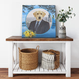 Louie Labrador Retriever Square Canvas