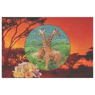 Lucy & Ricky Giraffe Canvas