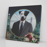 Luke Australian Cattle Dog  Square Canvas