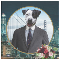 Luke Australian Cattle Dog  Square Canvas