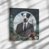 Luke Australian Cattle Dog  Square Canvas