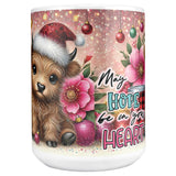 May Hope Be In Your Heart Cow 15oz Mug