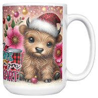 May Hope Be In Your Heart Cow 15oz Mug