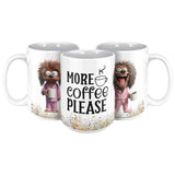 More Coffee Please Dog Mug