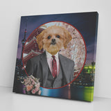 Ollie Shih Tzu Square Canvas