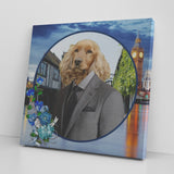 Sammy Cocker Spaniel Square Canvas